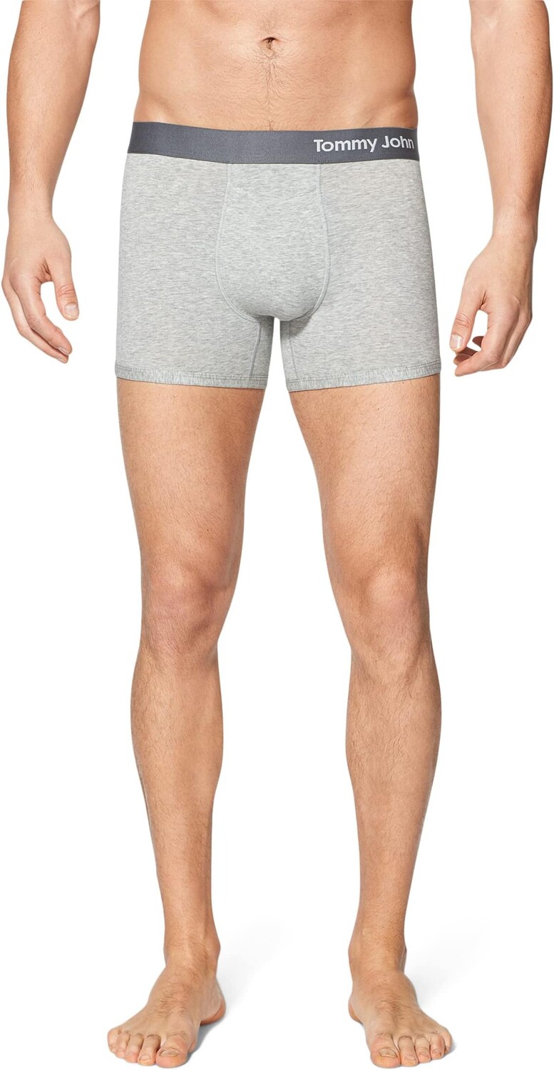 

Трусы Cool Cotton Trunks 4" Tommy John, цвет Heather Grey