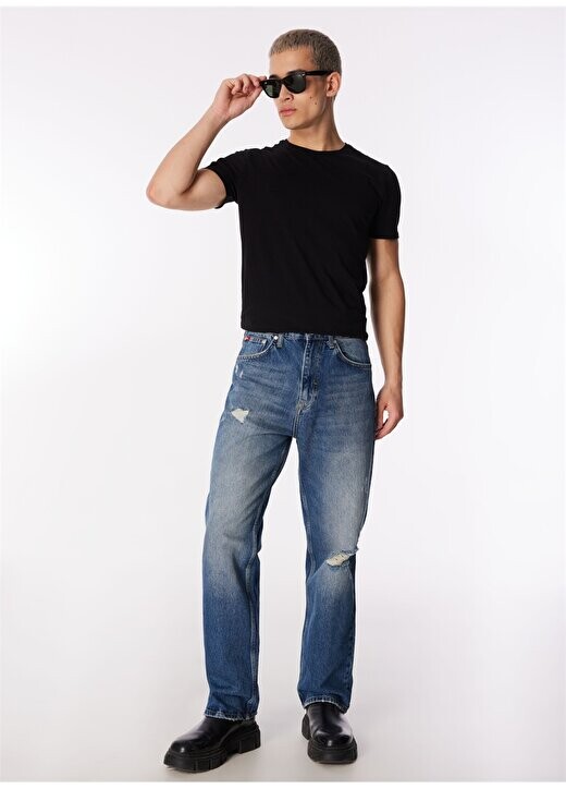 

Прямые мужские джинсовые брюки BAGGY MID BLUE с нормальной талией 242 LCM 121085 Lee Cooper