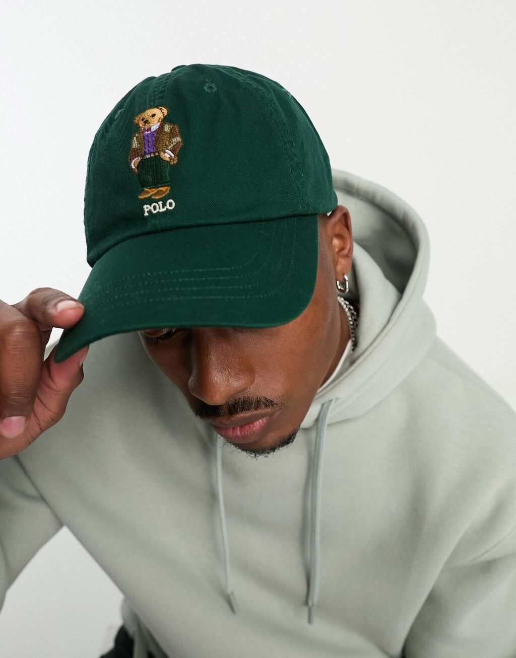 

Зеленая кепка Polo Ralph Lauren с логотипом медвежонка Polo Ralph Lauren
