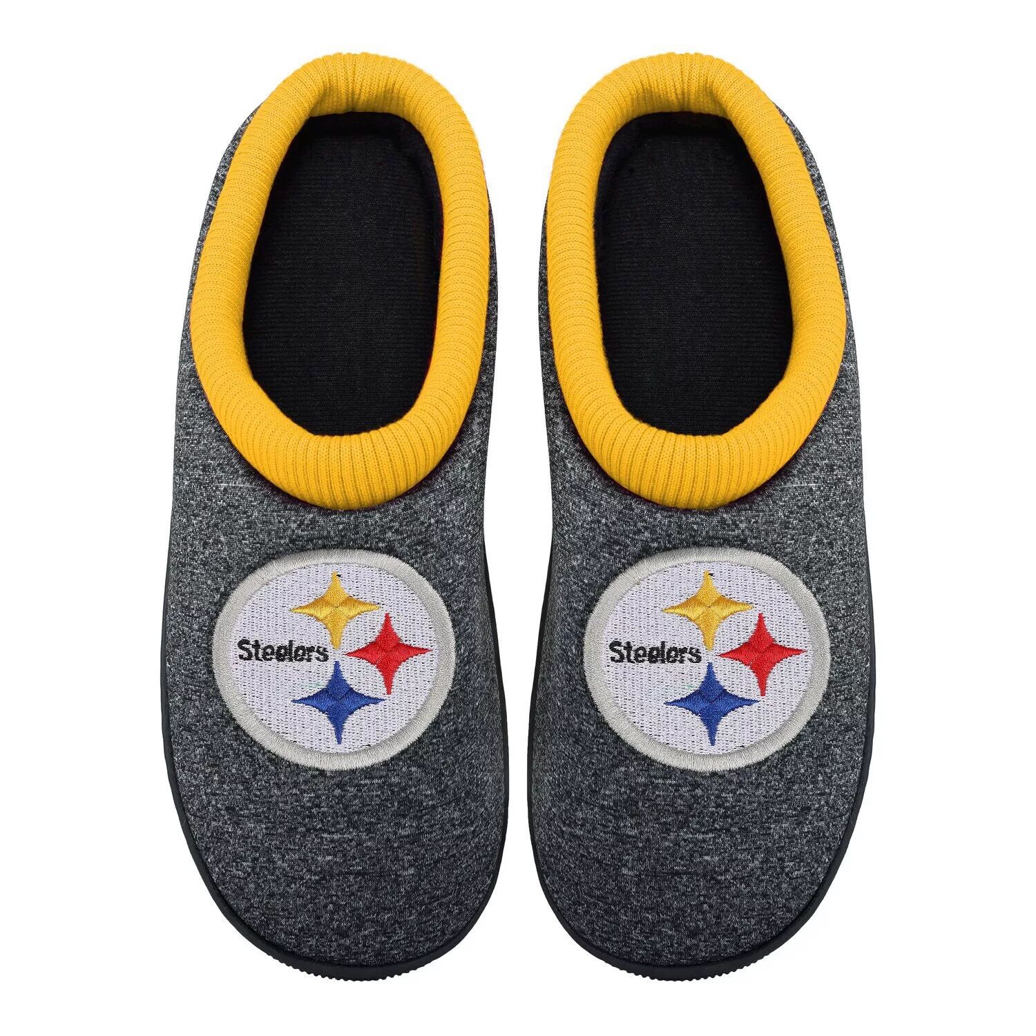

Мужские тапочки FOCO Pittsburgh Steelers Team Cup на подошве