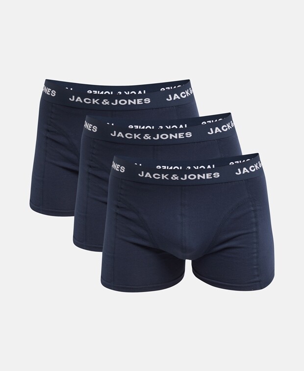 

Трусы-боксеры, 3 шт. Jack & Jones, темно-синий
