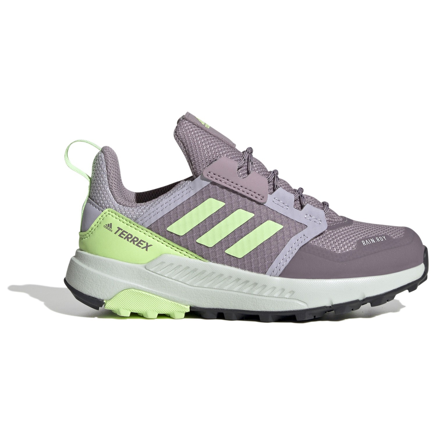 Мультиспортивная обувь Adidas Terrex Kid's Terrex Trailmaker Rain Ready, цвет Preloved Fig/Green Spark/Silver Dawn