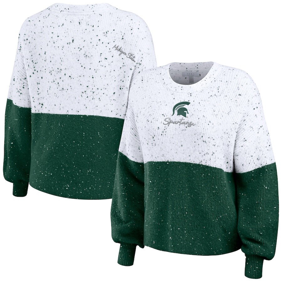 

Свитер WEAR by Erin Andrews Michigan State Spartans, белый