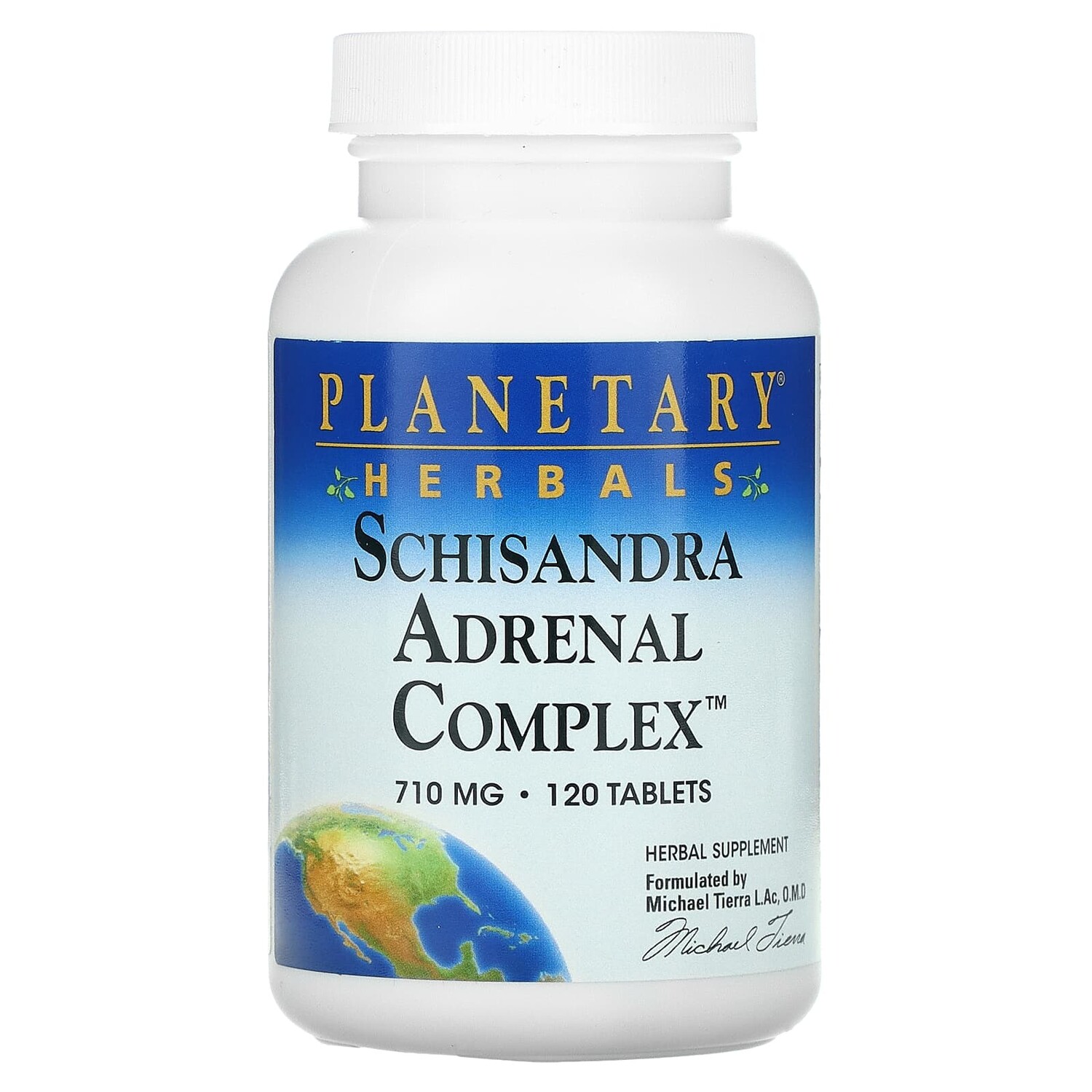

Schisandra Adrenal Complex, 710 мг, 120 таблеток, Planetary Herbals
