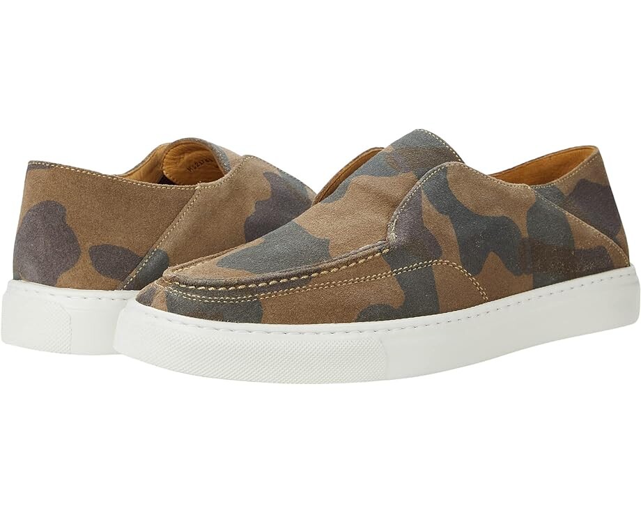 

Кроссовки Peter Millar Suede Camo Slip-On, цвет Army