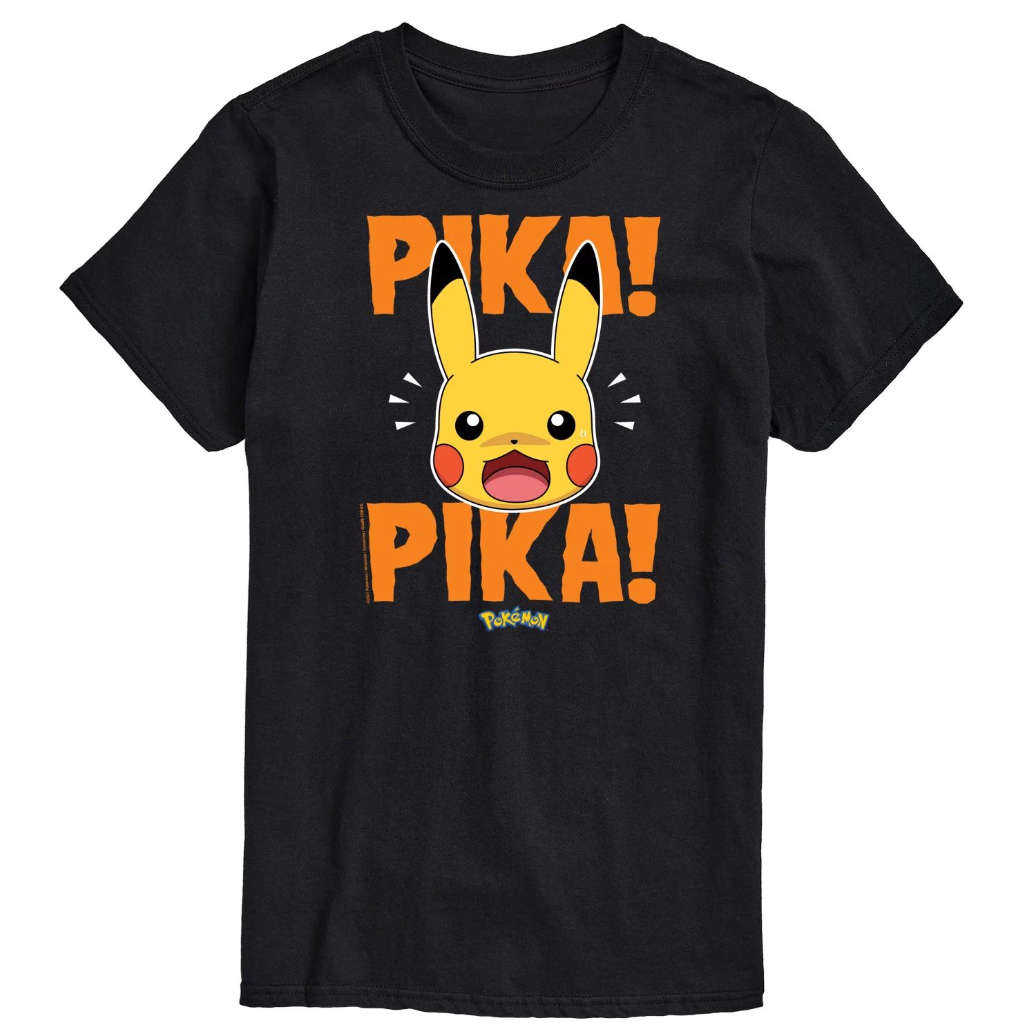 Футболка Big & Tall Pokemon Pika Pika Licensed Character набор pokemon футболка obstagoon punk серая m стикерпак pika 2