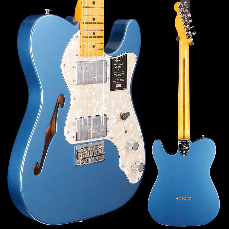 

Электрогитара Fender American Vintage II '72 Telecaster Thinline, Lake Placid Blue 7lbs 0.3oz