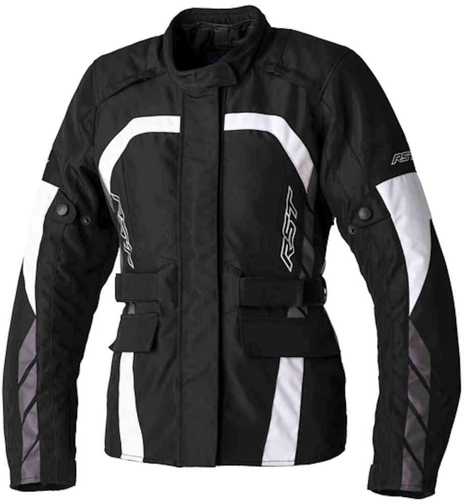 Водонепроницаемая женская мотоциклетная текстильная куртка Alpha 5 RST, черно-белый