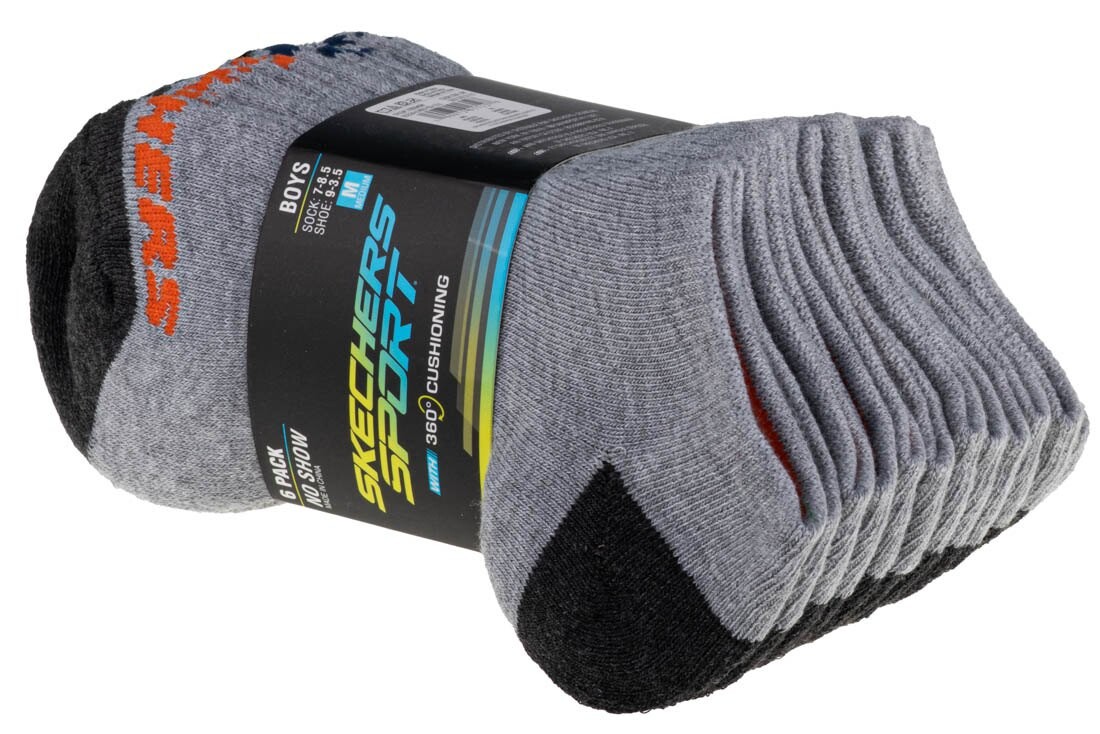 

Носки Skechers No Show 6 Units, серый
