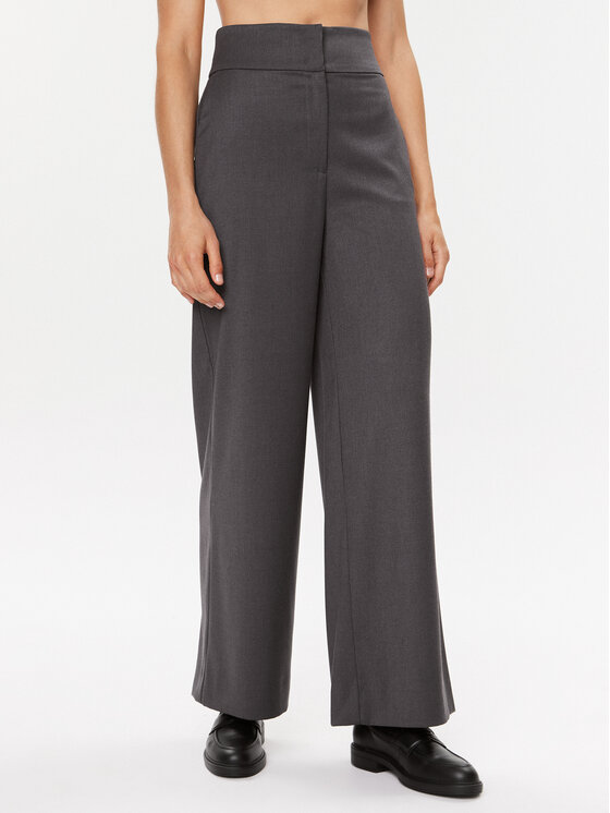 Широкие брюки из ткани Mvp Wardrobe, серый