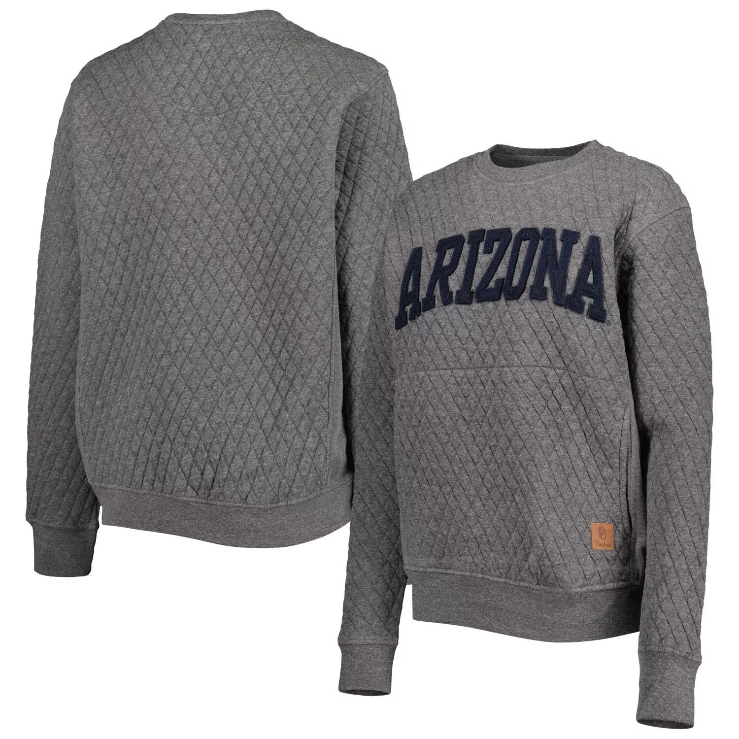 

Женский стеганый пуловер Pressbox Heather Charcoal Arizona Wildcats Moose