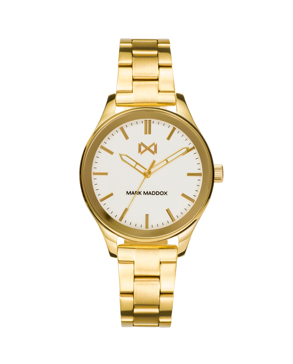 Женские часы Midtown с тремя стрелками, золотой IP-сталь и браслетом Mark Maddox, золотой