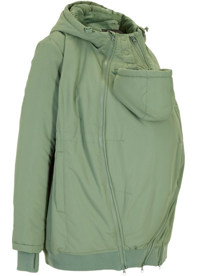 Куртка для новорожденных 3 в 1/зимняя куртка для беременных Bpc Bonprix Collection, зеленый