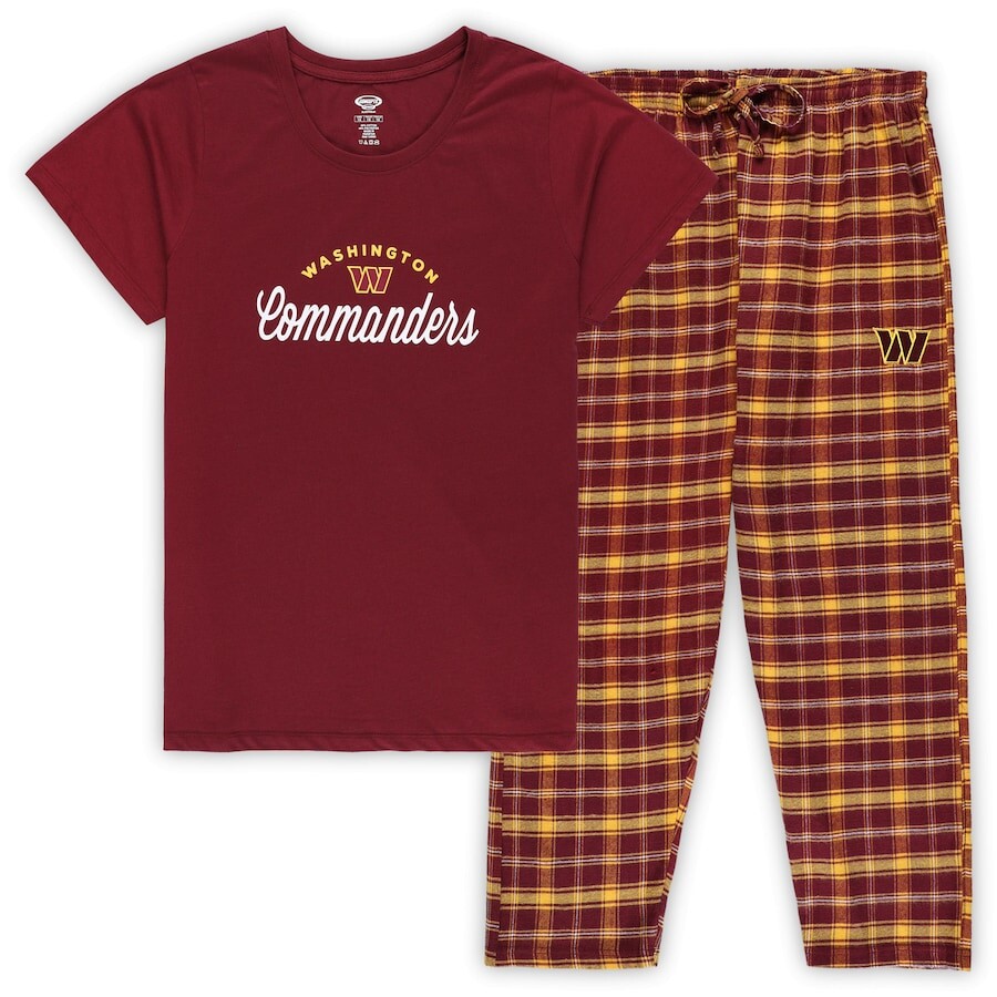 

Пижамный комплект Concepts Sport Washington Commanders, бордовый