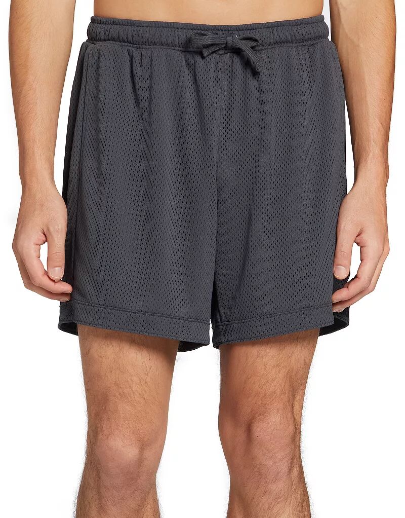 Мужские шорты Dsg с сетчатым узором размером 6 дюймов, темно-серый/темно-серый