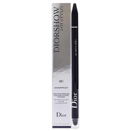 Christian Dior Diorshow 24H Stylo Водостойкая подводка для глаз 061 Матовый серый женский 0,2 г