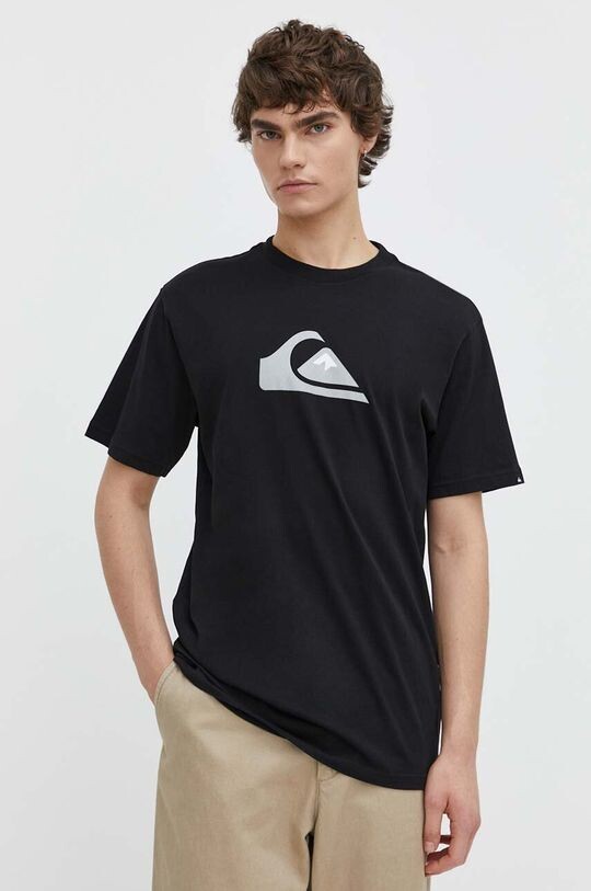 

Хлопковая футболка Quiksilver, черный