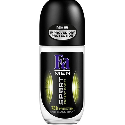 Fa Men Дезодорант-антиперспирант Шариковый Sport Energy Boost с освежающим ароматом, защита 72 часа, 50 мл