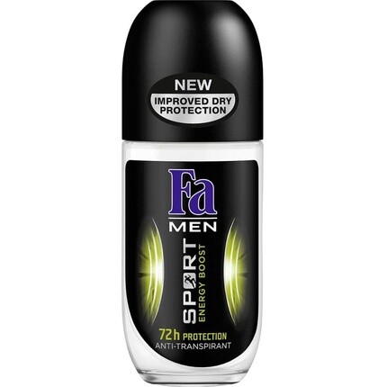 

Fa Men Дезодорант-антиперспирант Шариковый Sport Energy Boost с освежающим ароматом, защита 72 часа, 50 мл