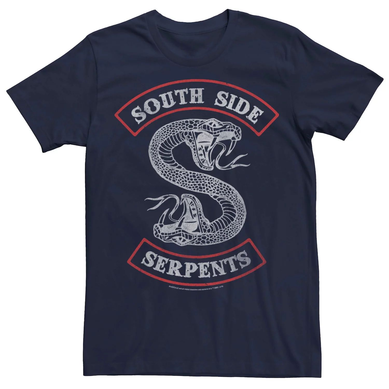 Мужская футболка Riverdale с двумя головами Southside Serpents Licensed Character