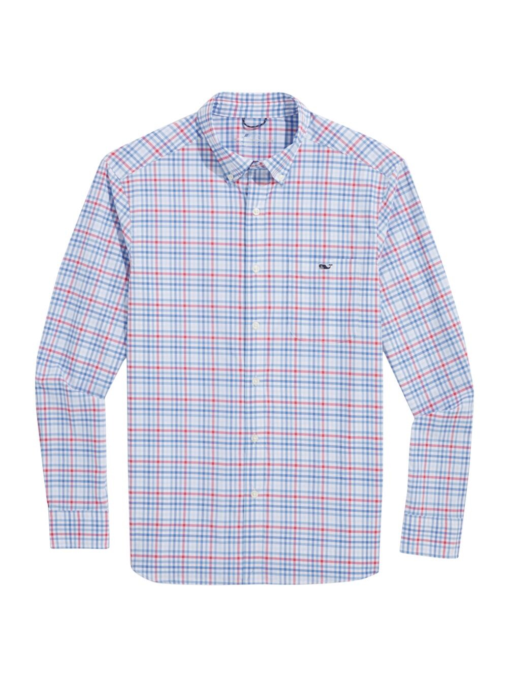 

Рубашка On-The-Go в клетку на пуговицах Vineyard Vines, красный