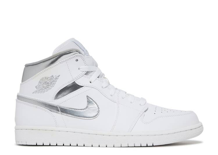 

Кроссовки AIR JORDAN 1 RETRO MID 'PURE MONEY', белый, Белый;серый