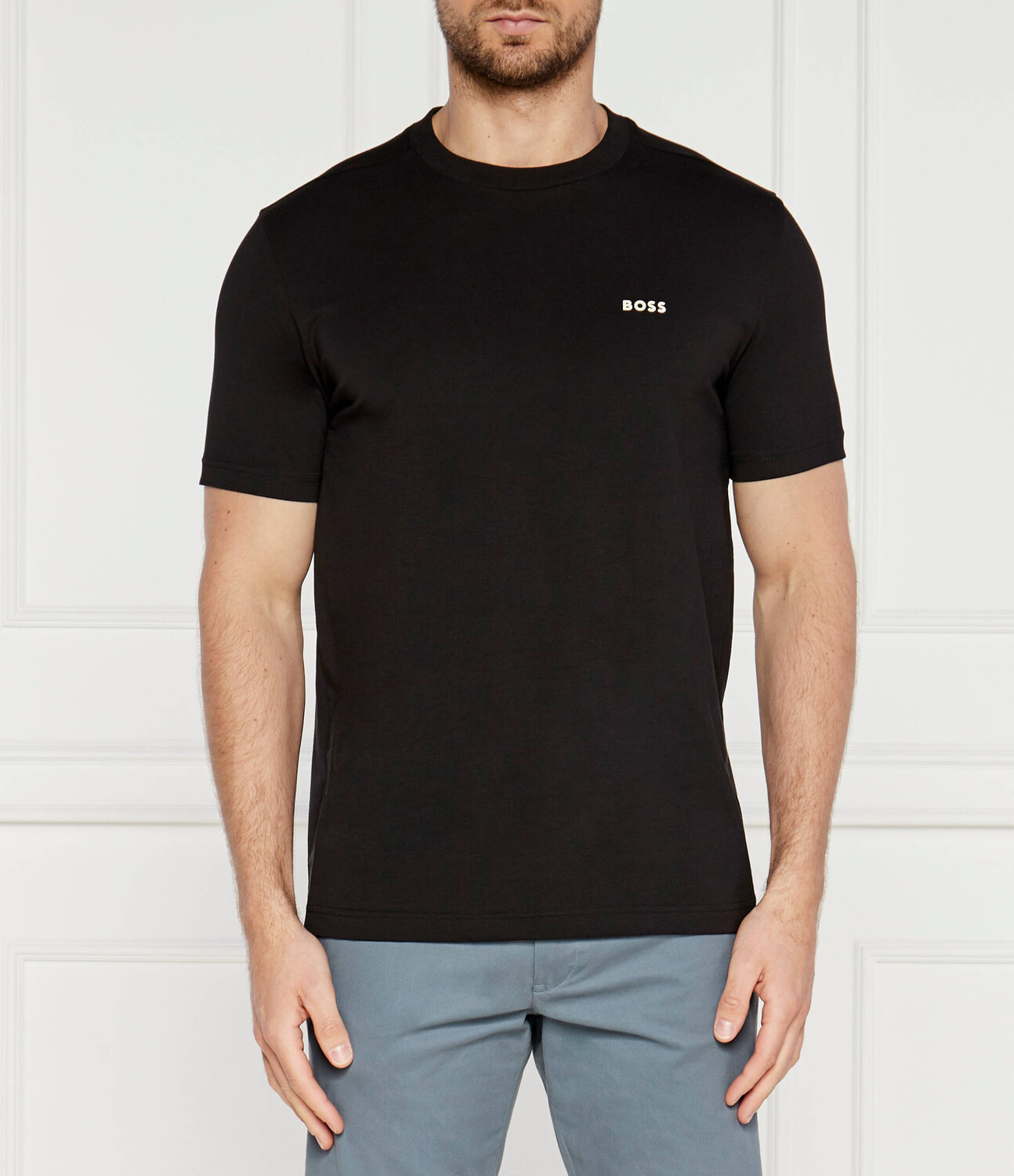 

Футболка BOSS GREEN Regular Fit stretch, черный