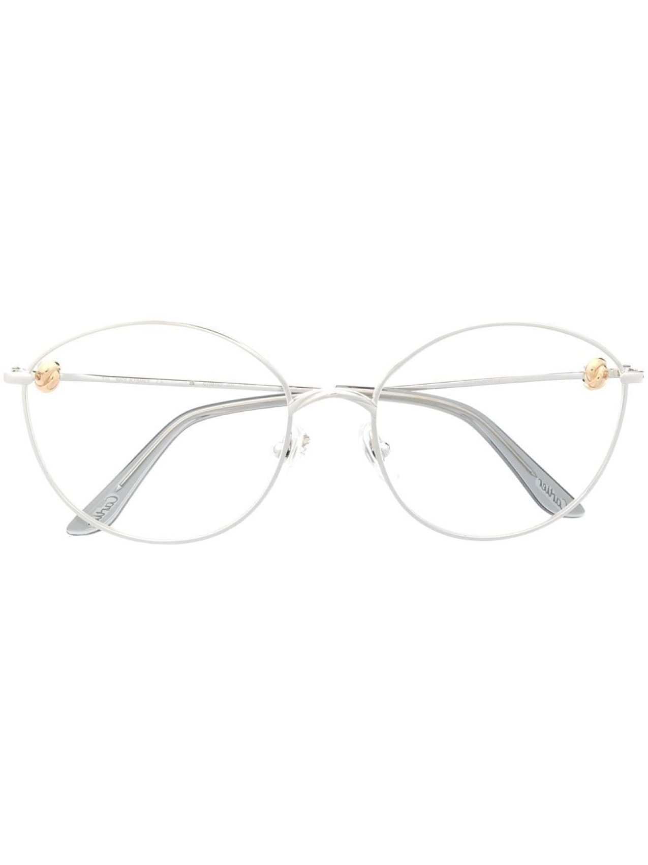 

Cartier Eyewear очки в круглой оправе, серебристый