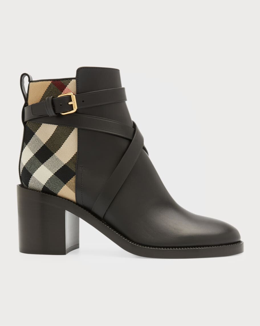 

Ботильоны Pryle в клетку для верховой езды Burberry