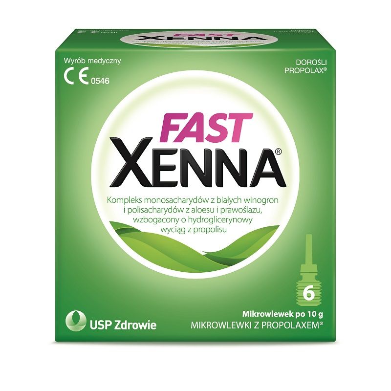 цена Xenna Fast Mikrowlewka Doodbytnicza слабительный препарат, 6 шт.
