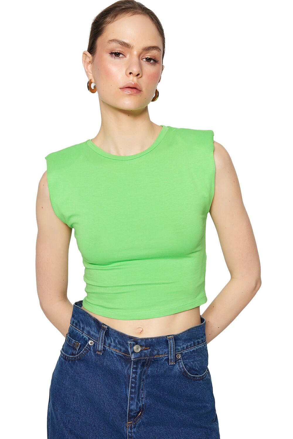 

Блузка TRENDYOLMİLLA, зеленый