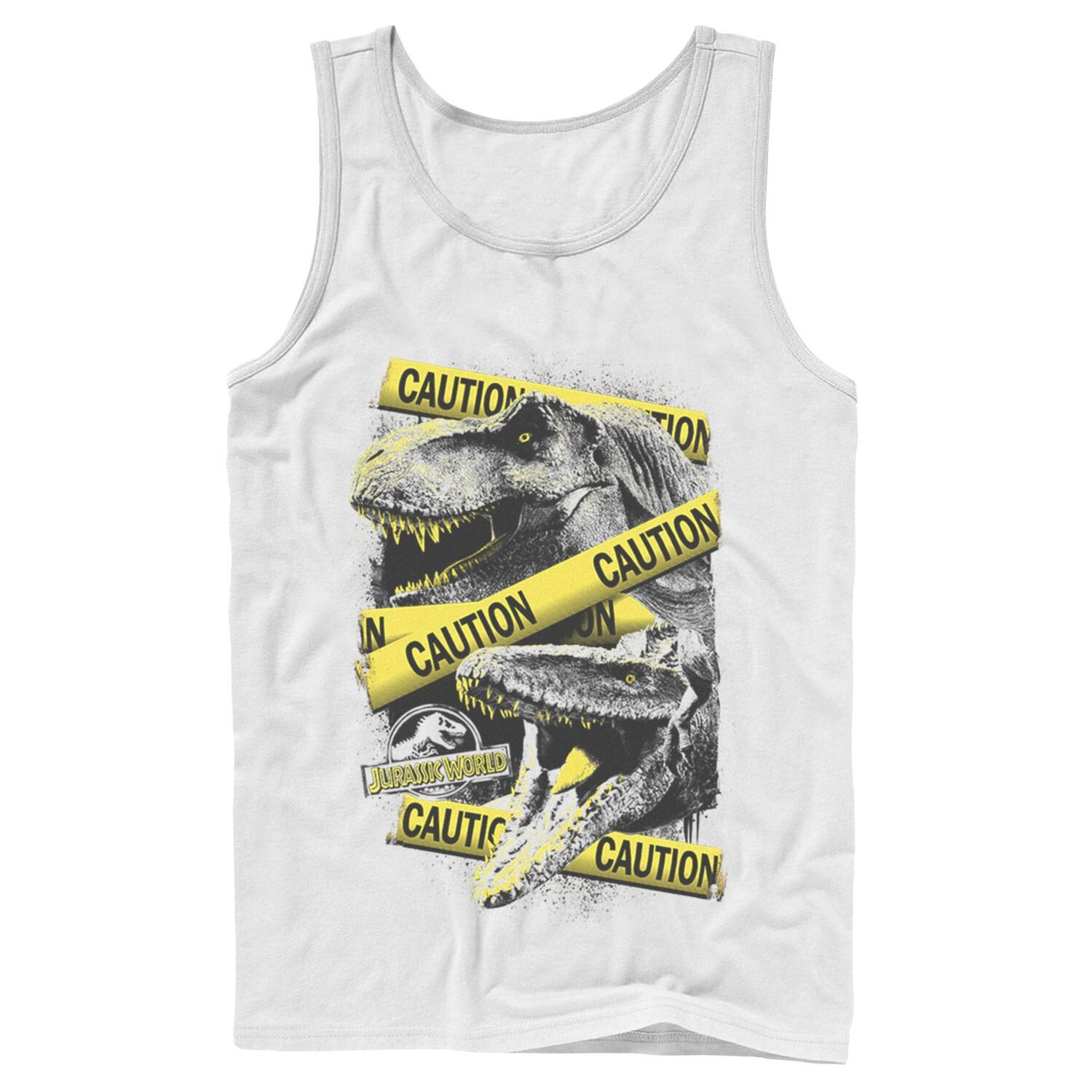 

Мужская майка Jurassic World Dinosaur Caution Splatter Licensed Character