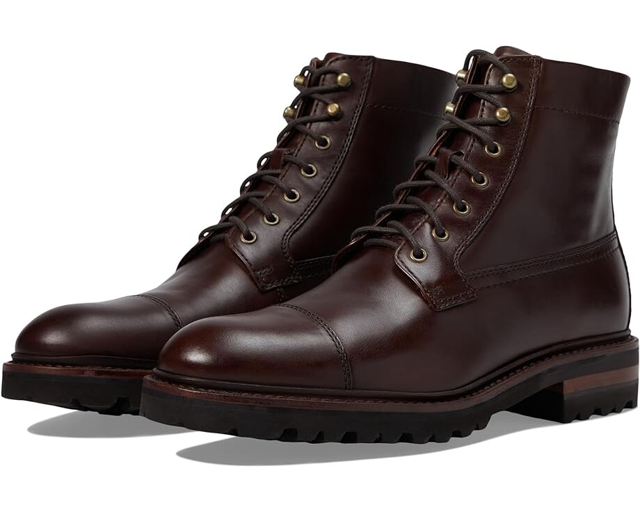 

Ботинки Johnston & Murphy Collection Dudley Lug Cap Toe, цвет Dark Brown Full Grain