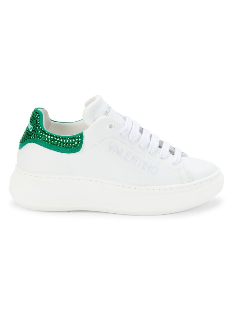 

Кожаные кроссовки Fresia с шипами Mario Valentino, цвет White Green, Белый