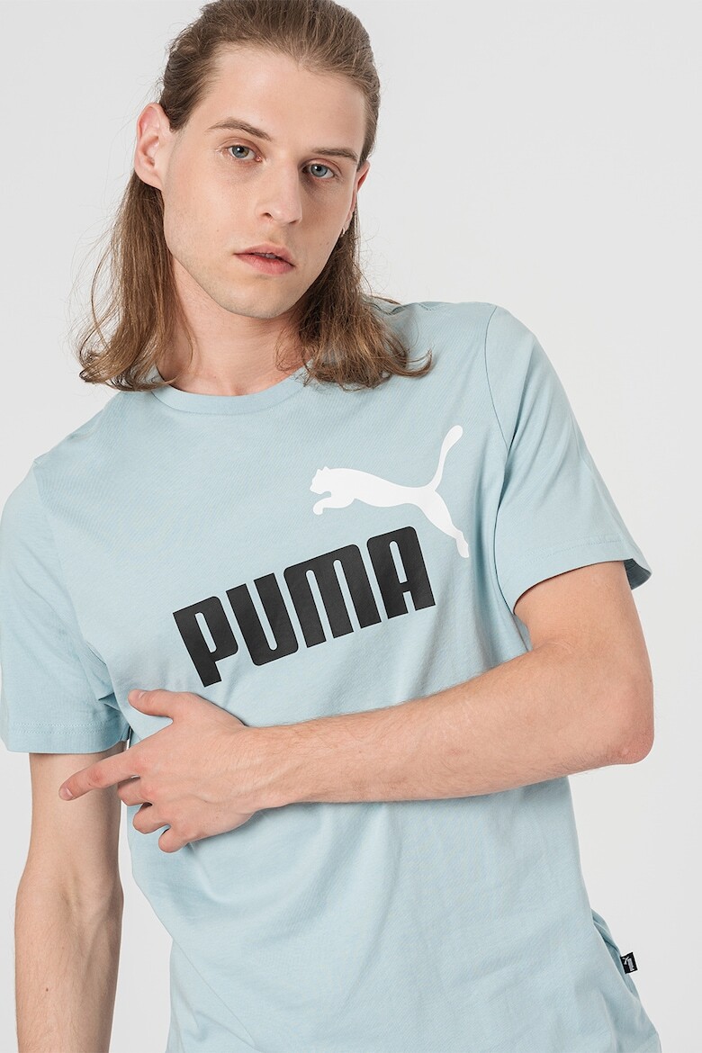 

Хлопковая футболка с логотипом Essentials+ 2 Puma, синий