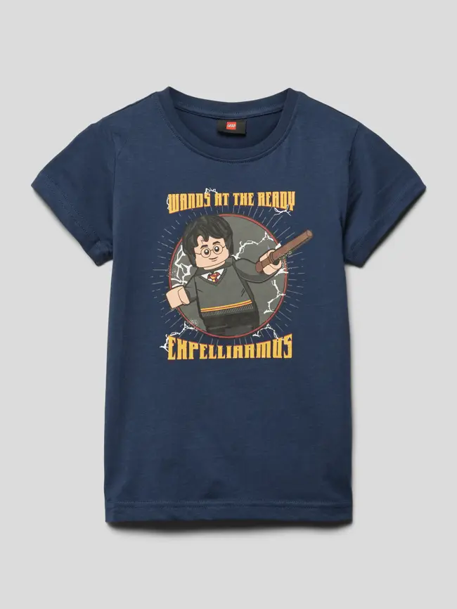 

Футболка с мотивным принтом LEGO WEAR, темно-синий