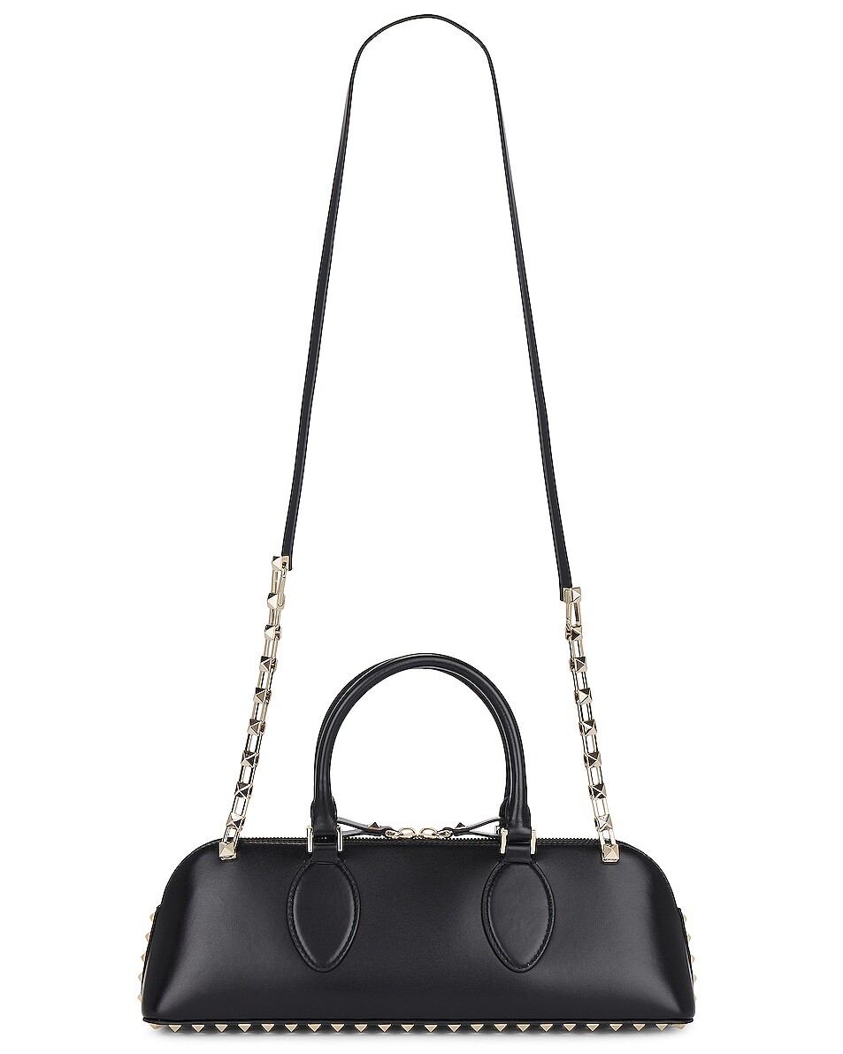 

Сумка Valentino Garavani East West Rockstud Duffle, неро