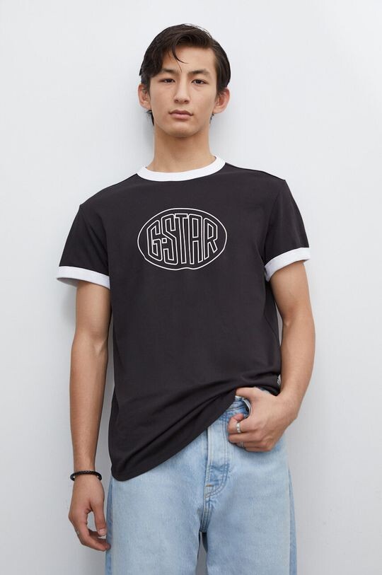 

Хлопковая футболка G-Star Raw, черный