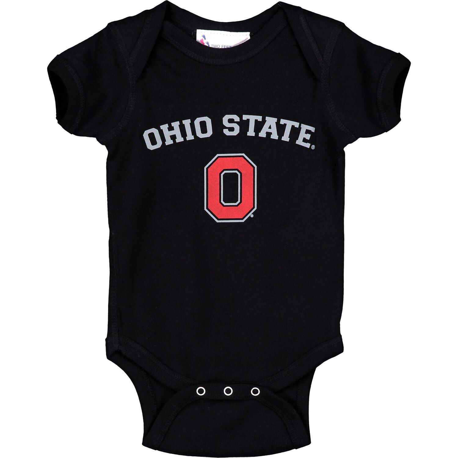 

Черный боди с аркой и логотипом Infant Ohio State Buckeyes Unbranded
