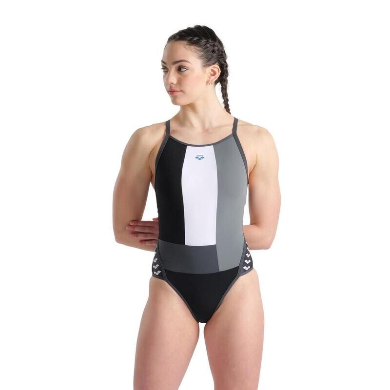 

Arena Woman Superfly Back Однотонный купальник Серый/Черный