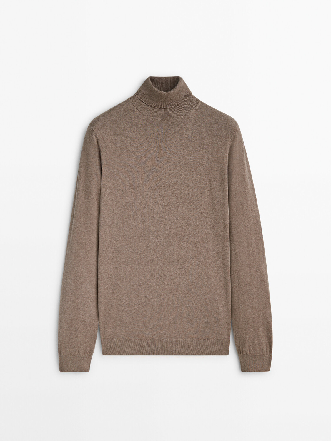

Свитер из смешанного хлопка Massimo Dutti, песочный, Бежевый