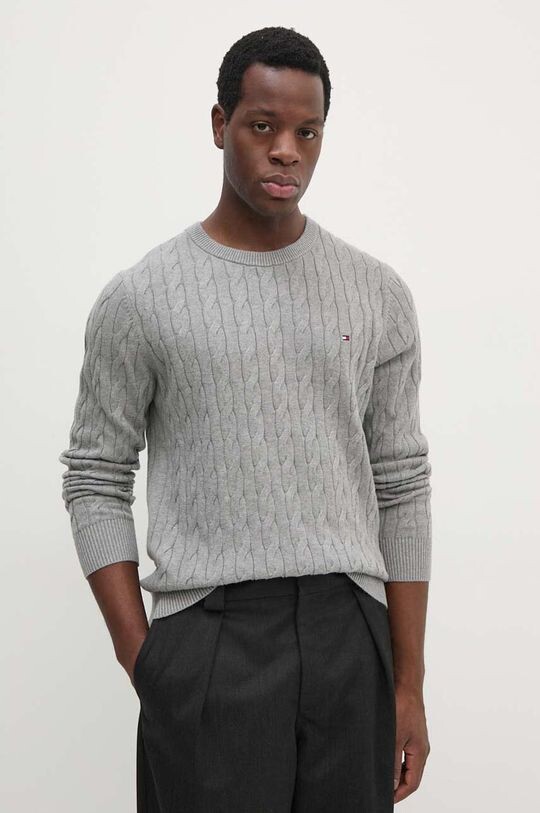 

Хлопковый свитер Tommy Hilfiger, серый