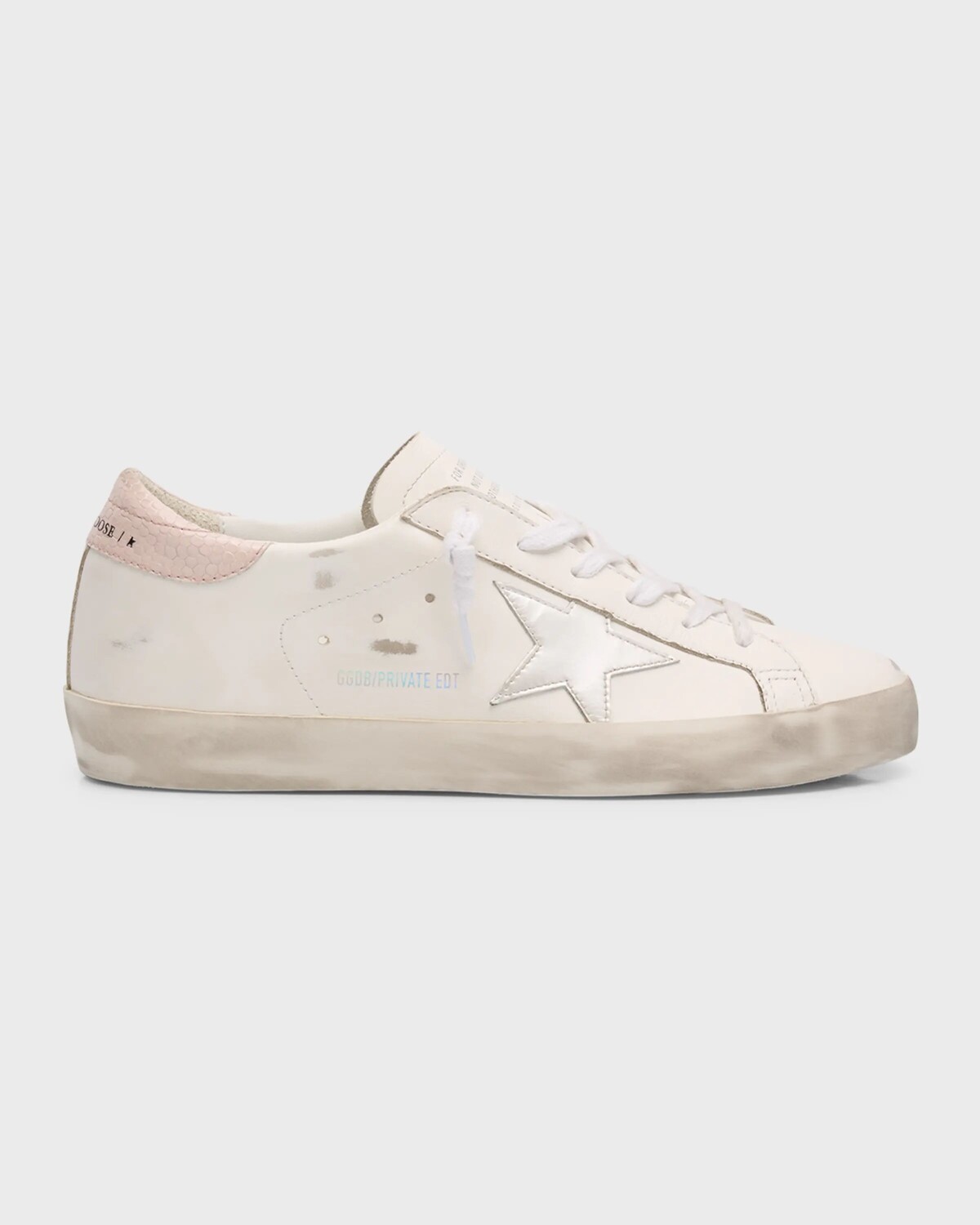 

Кроссовки Superstar из смесовой кожи Golden Goose, цвет White/Pink