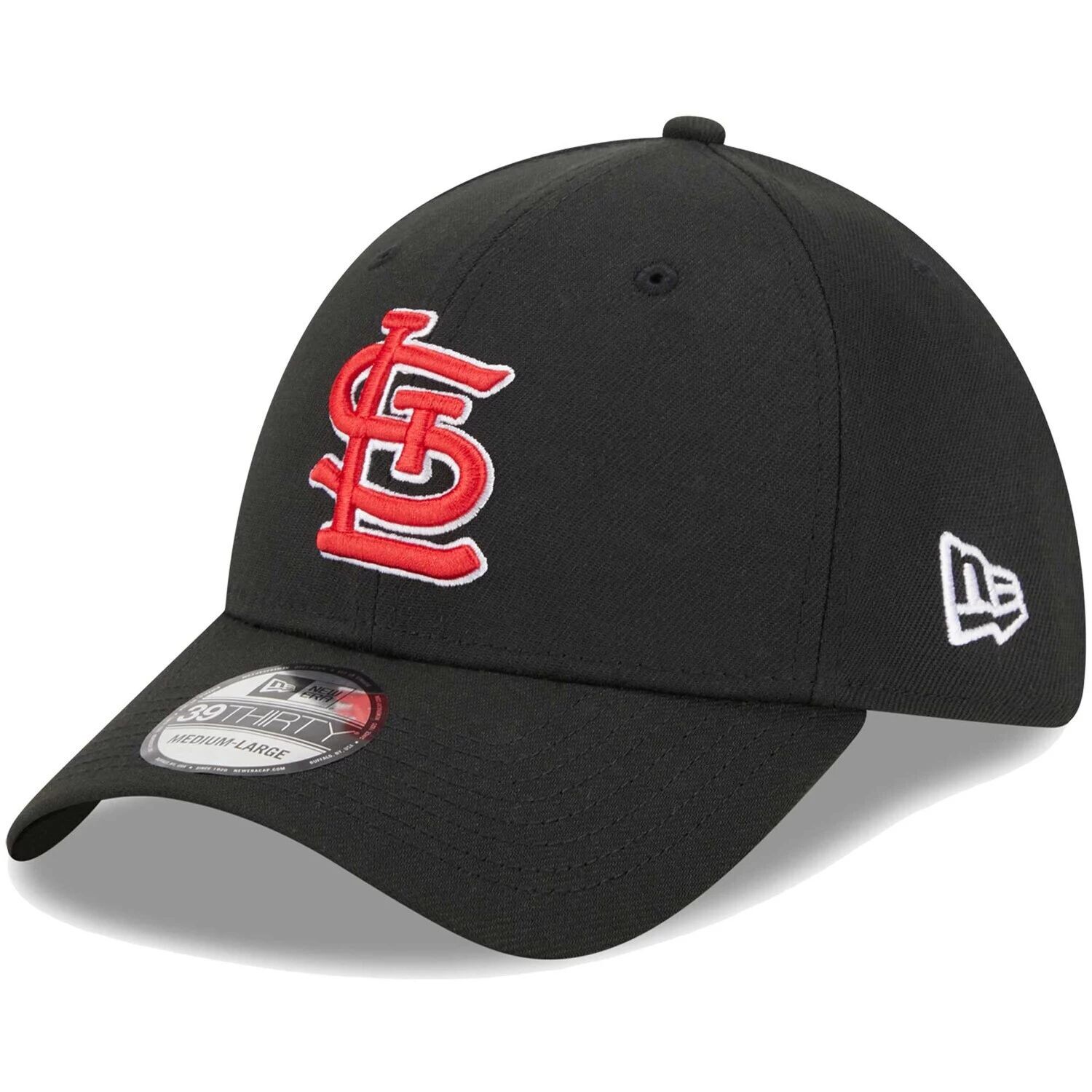 

Мужская черная кепка New Era St. Louis Cardinals с логотипом 39THIRTY Flex Hat