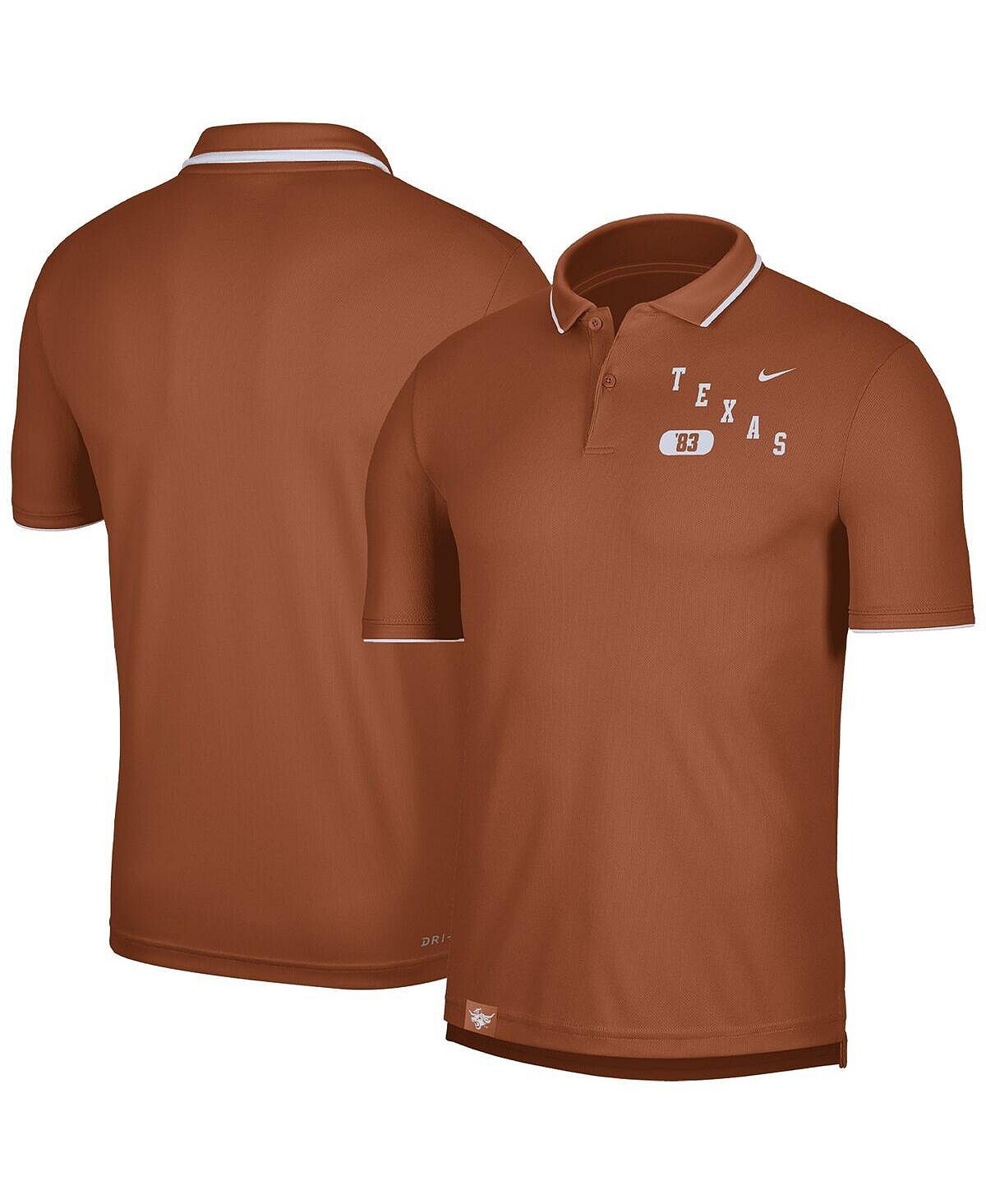 

Мужская рубашка-поло Texas Orange с надписью Texas Longhorns Performance Nike