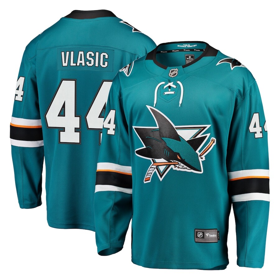 

Джерси Fanatics Branded San Jose Sharks, бирюзовый