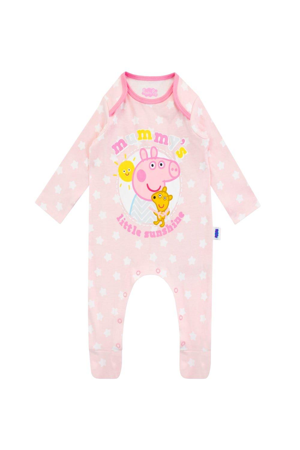 Детский комбинезон Mummy's Little Sunshine Peppa Pig, розовый мешок для сменной обуви свинка пеппа