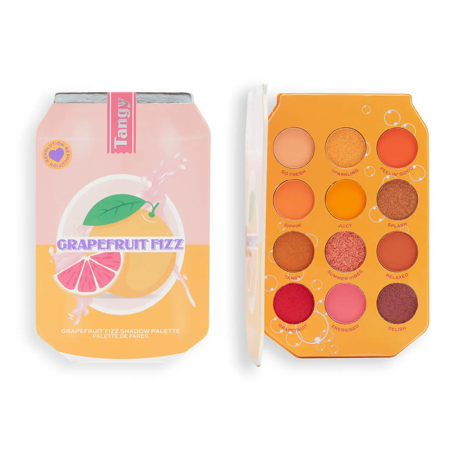 

Палетка теней I Heart Revolution Grapefruit Fizz Shadow Palette