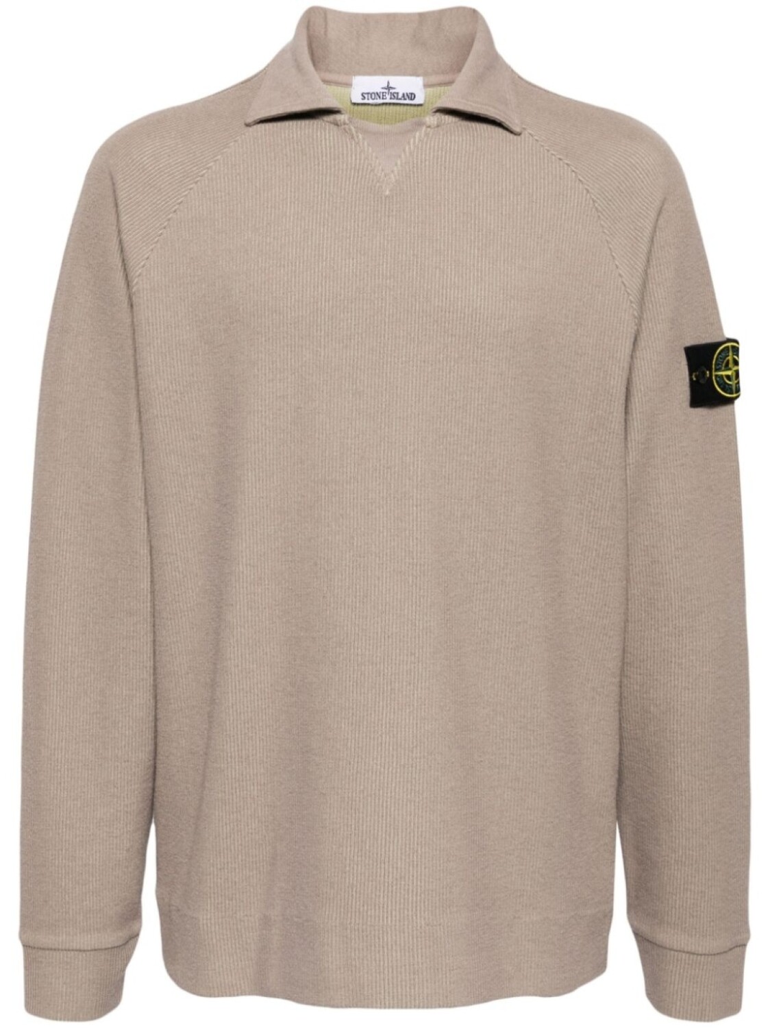 

Stone Island рубашка поло с логотипом Compass, коричневый