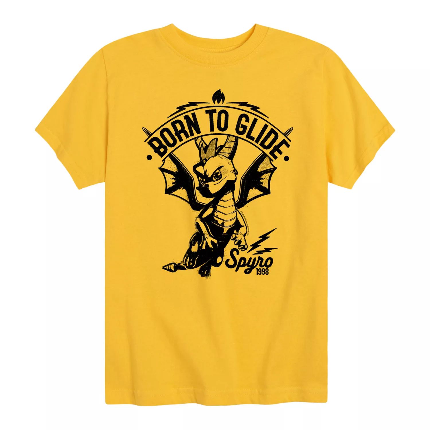 Футболка Spyro Born To Glide для мальчиков 8–20 лет с рисунком Licensed Character, желтый кружка spyro born to glide yellow coloured inner 315 мл